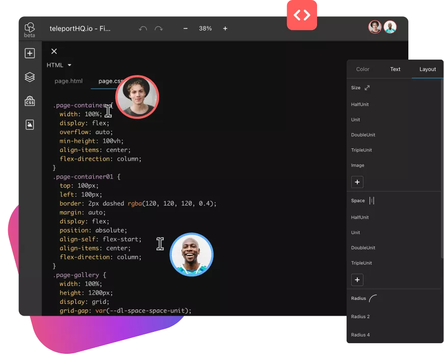 CSS and HTML source code